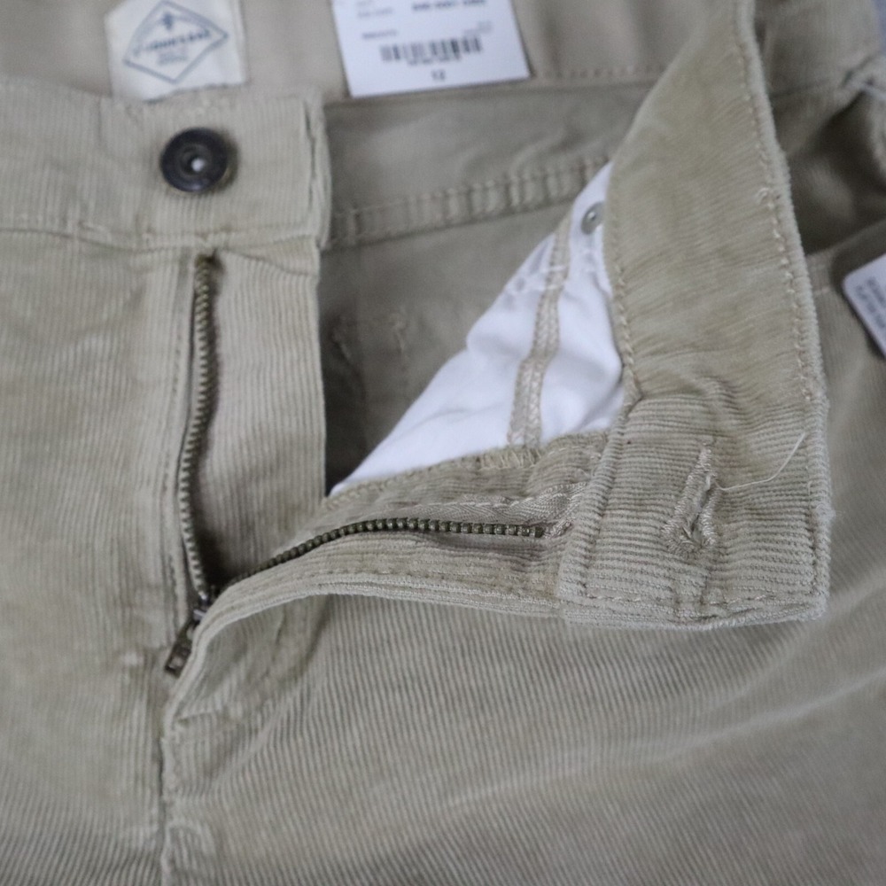 St Johns Bay Pants Womens 12 Straight Leg Corduroy 5-Pocket Jeans Beige NWT - Picture 2 of 7